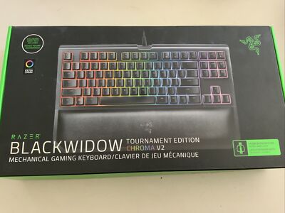 Razor Black Widow Tournament Edition Chroma V2 Customized Keyboard White Keys