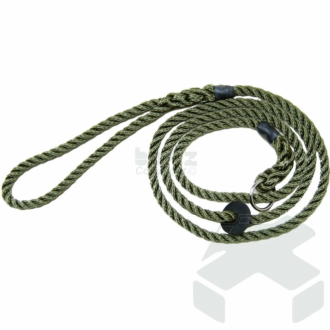 Bisley Deluxe Slip Lead Rope Dog Lead Green