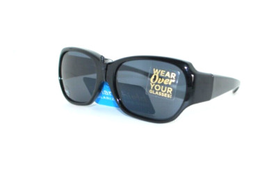 Foster Grant Solar Shield Polarized Fit Over Sunglasses New SS FO 038 M/L  12