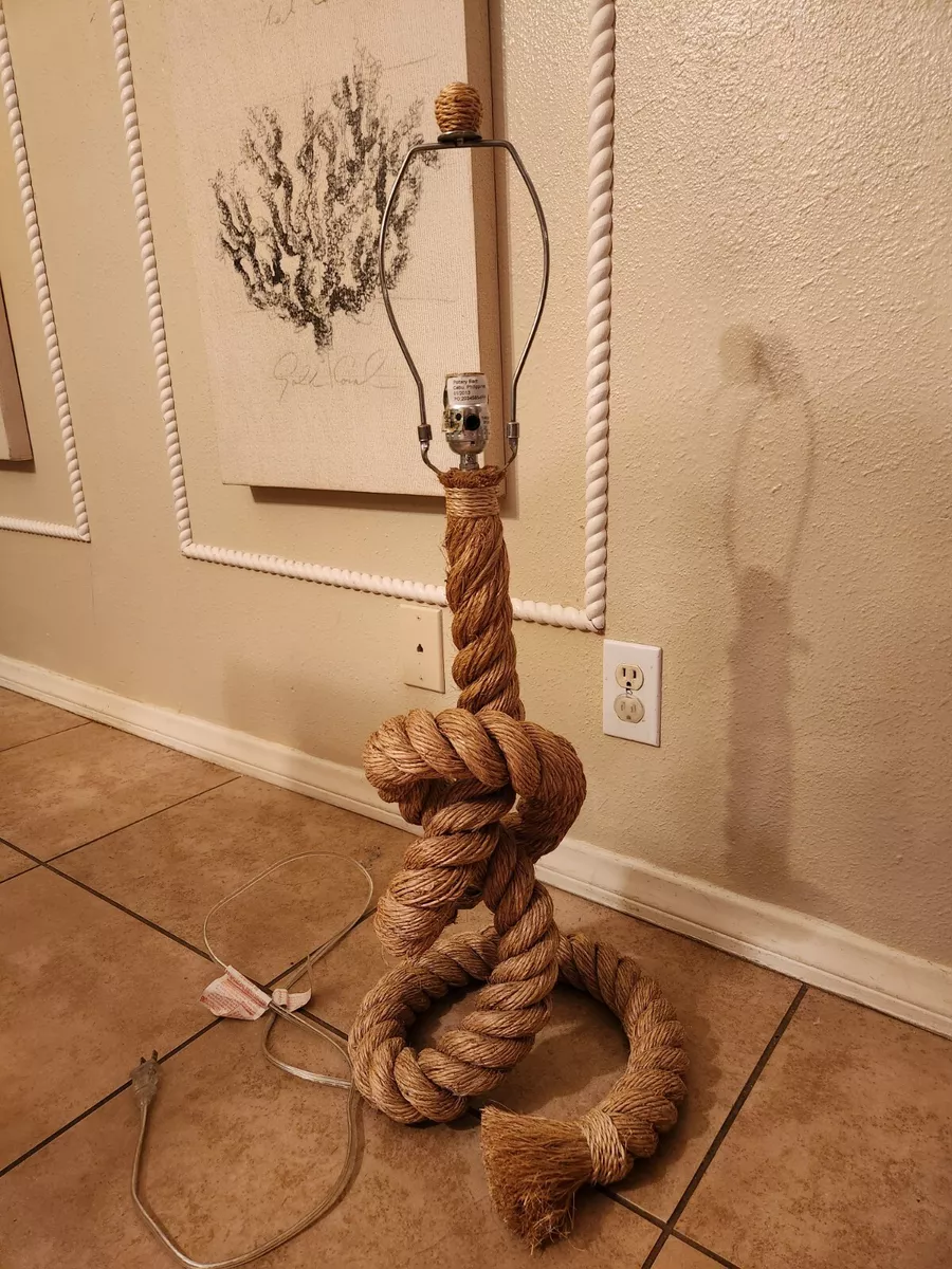 Pottery barn 2024 rope lamp