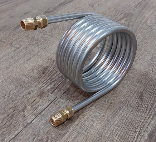 Spirale 2,5m - 7,5m Tubo IN Acciaio Inox 10x1mm Aisi 316L 1.4404 Interno-ø 104mm - Afbeelding 7 van 24