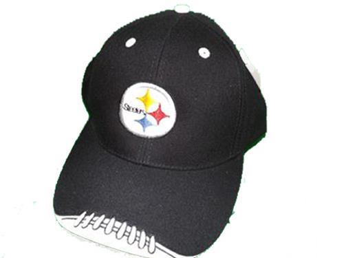 Nuevo Pittsburgh Steelers Hombre Unisex Adulto OSFA Negro Sombrero Ajustable - Imagen 1 de 6