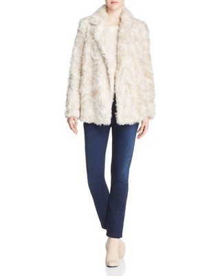Beautiful Theory Faux Fur Coat Jacket 