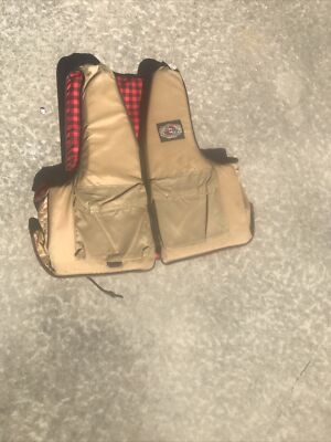 Vtg STEARNS Flotation Type III PFD Fishing LIFE VEST Jacket XXL Buffalo Plaid