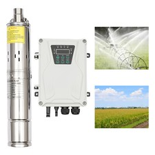 Pompa acqua solare sommergibile 3in 24V DC pozzo profondo testa massima 100m/328ft+MPPT 270W