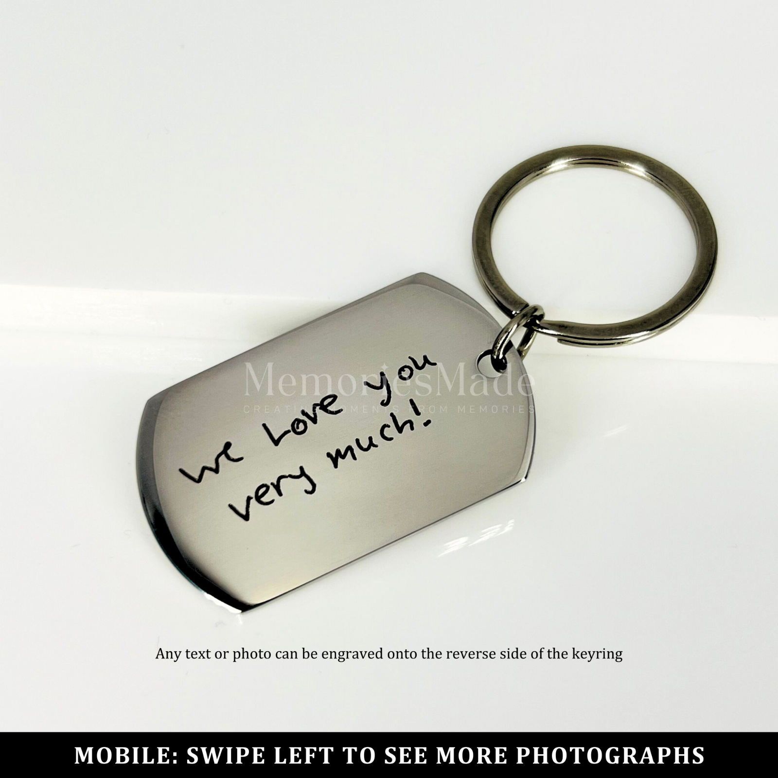 Personalised Handwriting Keyring Personalised Handwriting Keychain Engraved eBay