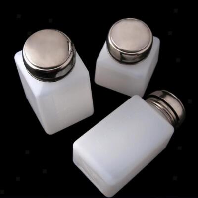 2 Stück Presse leere Pumpspender Flasche zur Nagelaufbewahrung, Make-up Entferner