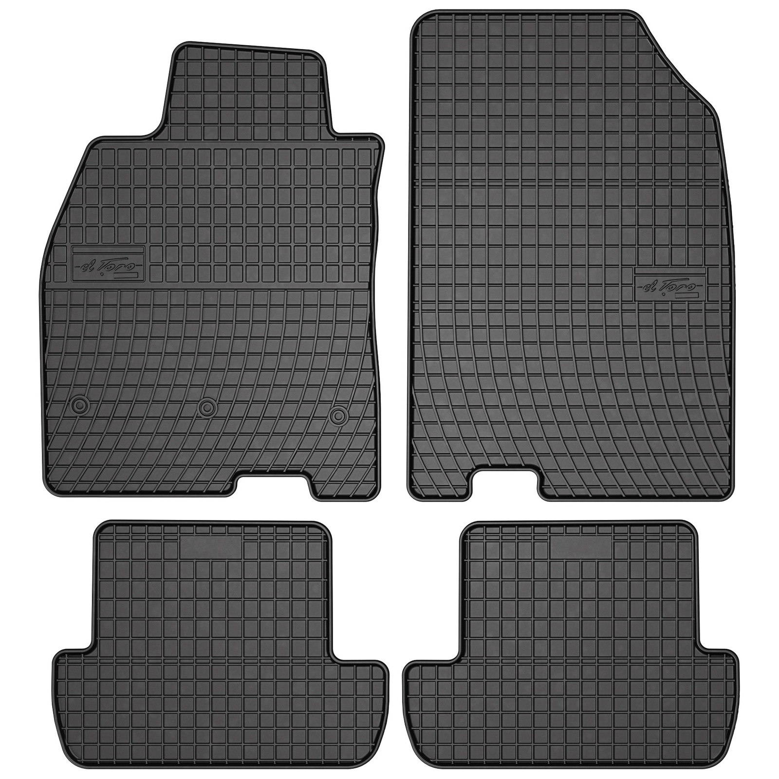 Tapis de sol Renault Megane 3 en caoutchouc noir Frogum El Toro
