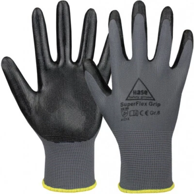 Arbeitshandschuhe Hase SUPERFLEX  GRIP Handschuhe Gr. 6,7,8,9,10,11 - Bild 1 von 2