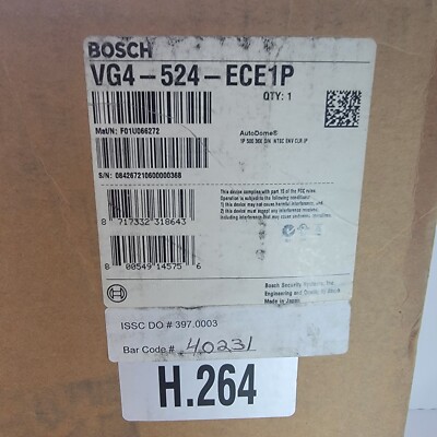 Bosch VG4-524-ECE1P 36X AutoDome Camera System Kit NEW OPEN BOX