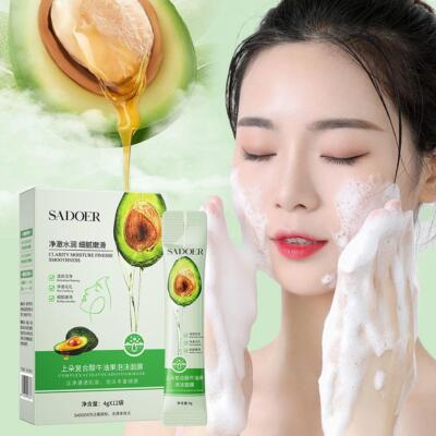 Avocado Bubble Mask Acid Skin Cleansing Bubble Facial Foam Mask Anti-Aging  l