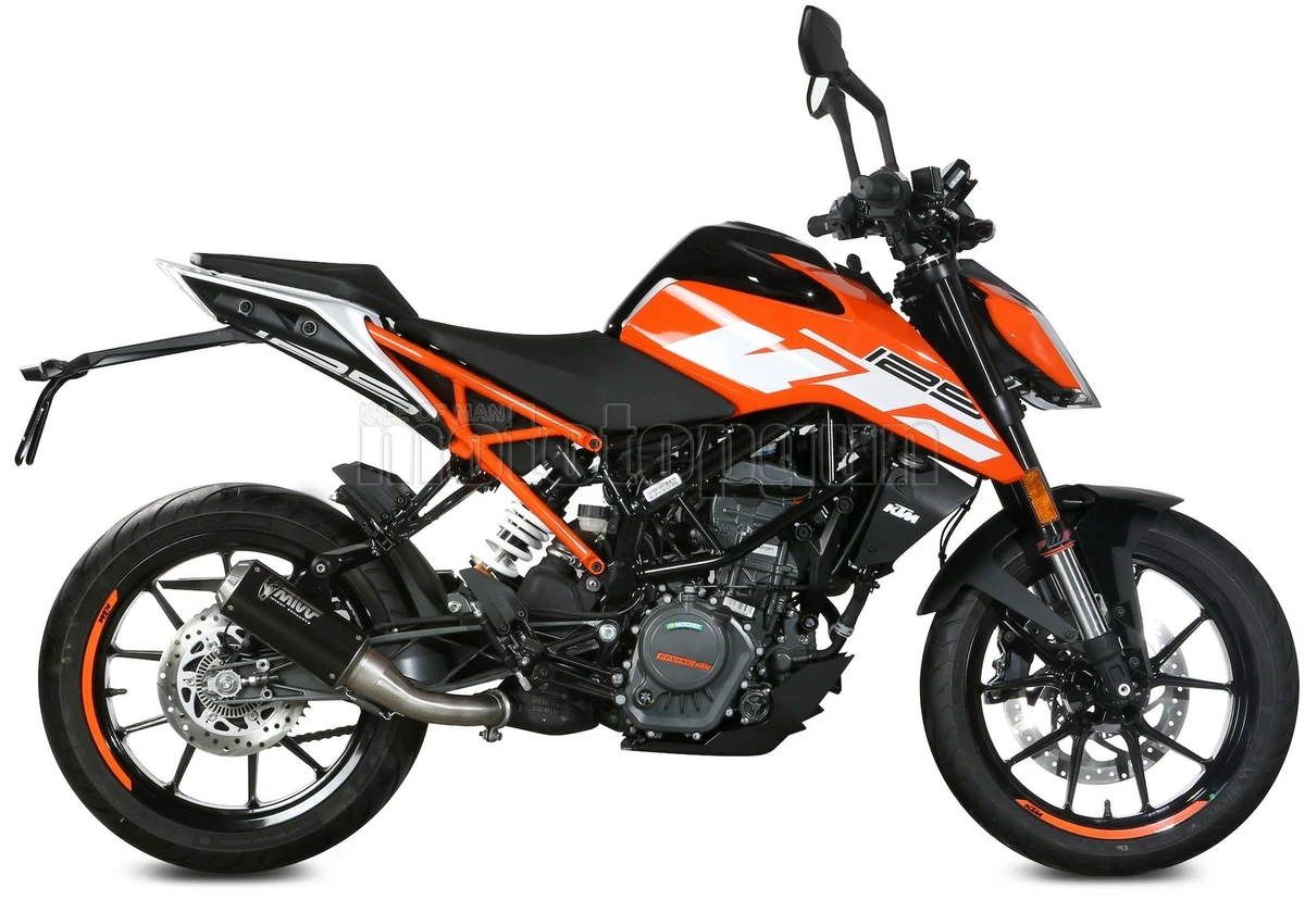 MIVV EXHAUST RACE MK3 STEEL BLACK KTM 125 DUKE 2017 17 2018 18