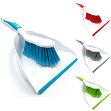 Dustpan and Brush Set Home Cleaning Dust Pan Soft Hand Broom 4 Colours Available