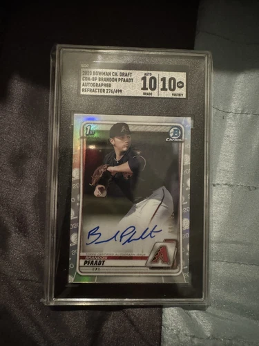 2020 Bowman Draft Brandon Pfaadt - 1st Auto Refractor SGC 10/10 Rookie Dbacks