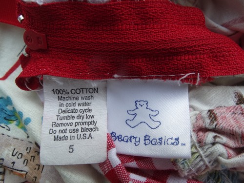 BEARY BASICS Girl's 5 halter dress, 100% cotton USA made, zipper side, CITY LIFE - Picture 2 of 9