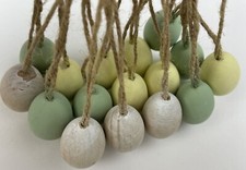 Wooden Easter Eggs Painted For Easter Egg Tree 1  Multicolor Jute Twine