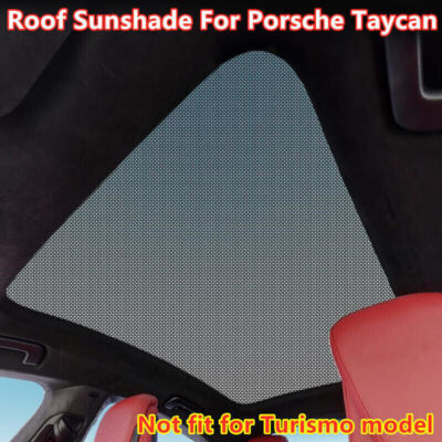 Top Skylight Roof Sunshade Shade Sunroof Upgrade Mesh Net For Porsche Taycan
