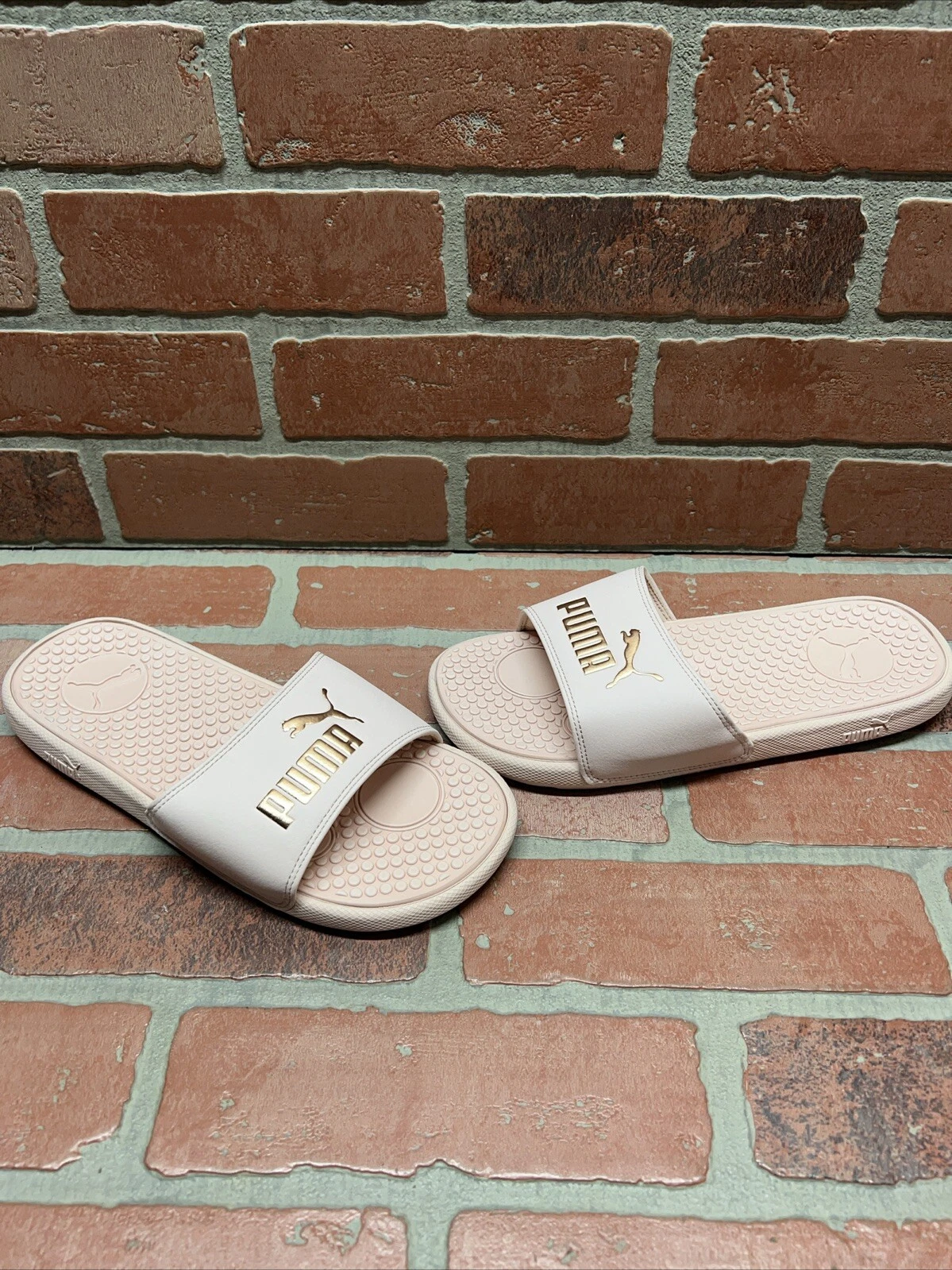 Sandali donna PUMA 'Cool Cat' rosa oro rosa slide taglia 7