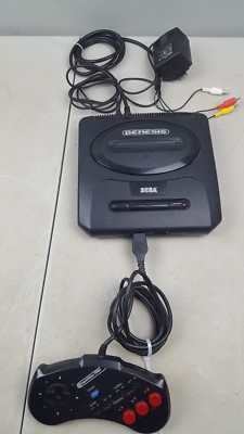 one Sega genesis 2nd gen With turbo Controller and hookups | eBay