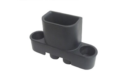 VDP 31600 Black Plastic Snap-On Trash Can & 2 Cup Holders for Jeep Wrangler JK