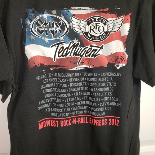 Camiseta Ted Nugent Mid West Rock-N-Roll Express 2012 talla M - Imagen 3 de 7