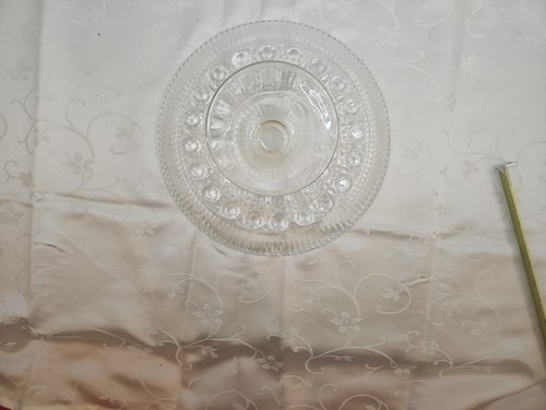 Plat à dessert à gâteau en cristal avec piédestal 11" sur 4,5" de haut - Photo 9/11