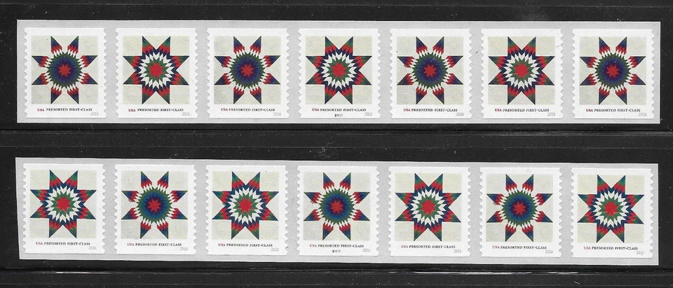 PNC 7 (2) Scott #5099a, (25c) Quilts, Presorted 1st Class, Plate B11111, MNH, - Image 2 of 2