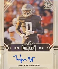 2022 Leaf Draft Autographs#BA-JW3 Jaylen Watson - Washington State Cougars 