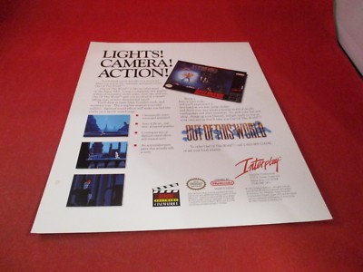 Out of this World Super Nintendo SNES Interplay Distributor Promo Info Flier CES