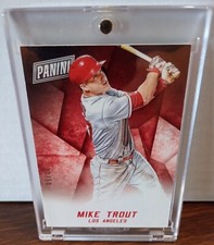 2015 Panini Black Friday Card #20 Mike Trout SP 23/50 Los Angeles Baseball RARE