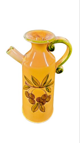 Hand painted Olive Oil Pitcher Made in Italy Made for Amalfi 10" Dragonfly - Picture 3 of 7