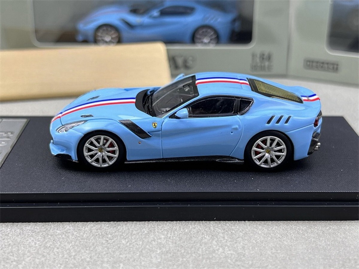 Little Toy 1/64 Scale Ferrari F12 TDF Blue Diecast Car Model Toy