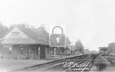 Railroad Train Station Depot Woodside Delaware DE Reprint Postcard