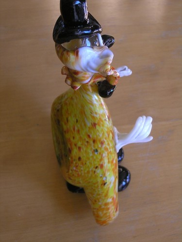 Vintage Italian Murano Art Glass Clown Tray Ashtray ? 11 5/8"x7 1/2" x4+" - Picture 9 of 12