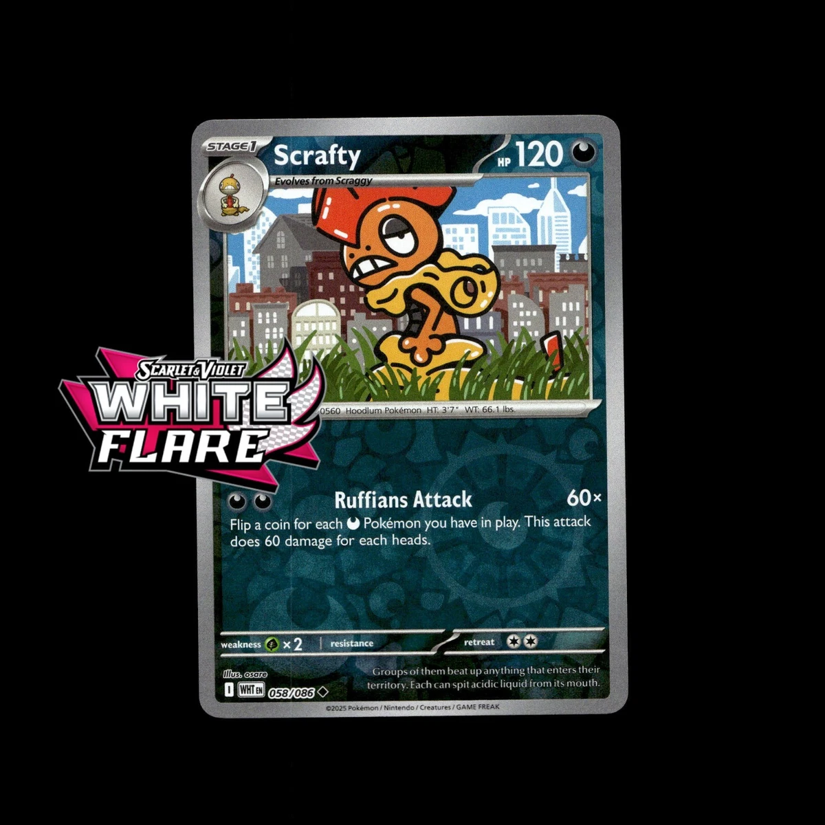 scrafty pokemon card value Loading main image 0