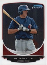 2013 Bowman Chrome Mini Baseball Card #59 Matthew Koch 