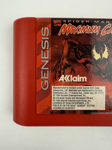 Spider-Man/X-Men: Arcade's Revenge/ Spider-Man & Venom: Maximum Carnage SEGA Lot - Photo 3/24