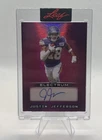 Justin Jefferson Minnesota Vikings NFL 2025 Leaf Electrum #BA-JJ1 Pink Auto /4