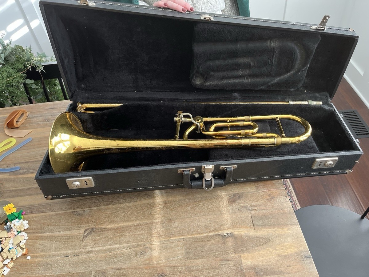 KING TEMPO Ⅱ 607 中細管 テナーバストロンボーン King Tempo II 607 F Attachment Trombone With Original Case FREE