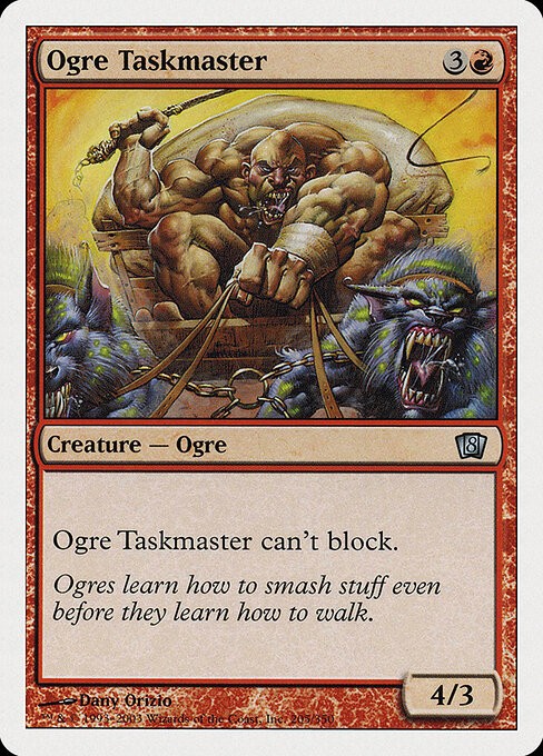 Ogre Taskmaster NonFoil Eighth Edition 205 NM MTG