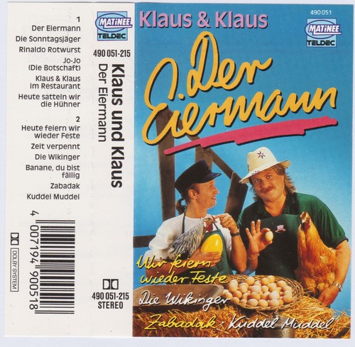KLAUS UND KLAUS - DER EIERMANN - MC MUSIK KASSETTE 1990 - Picture 3 of 4