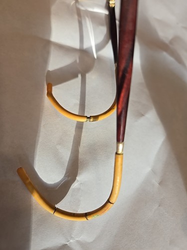VINTAGE SHURON EYEGLASS FRAMES 6 1/2 LO STAMPED ON FRAME WITH CASE SHURON - Picture 2 of 10
