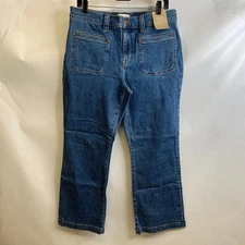 MADEWELL Kick Out Crop Jeans Women's Size 27 Elkton Wash