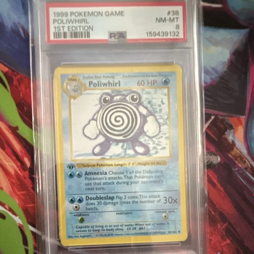 Poliwhirl (1st Edition) graded PSA 8 for sale on eBay