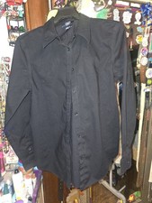 Black Drese Shirt Size Medium By Chaps Drese Shirt Unisex