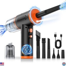 High-Powered Compressed Air Duster - 100,000 RPM Electric Blower & Vacuum Kit