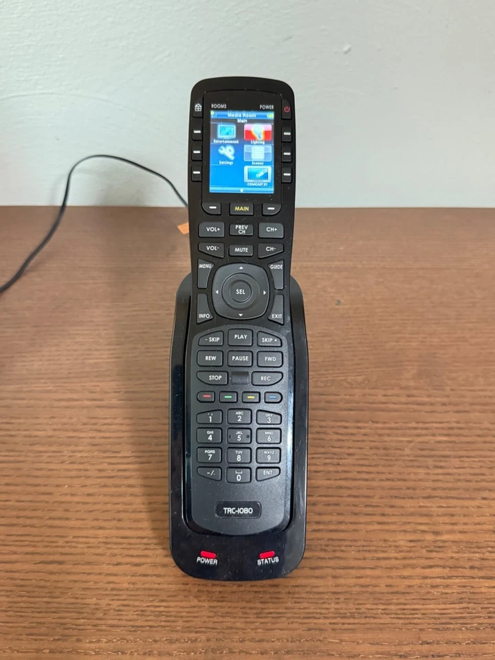 Controle remoto universal TRC-1080 controlador de sistema tela sensível ao toque com base de carregador - Imagem 2 de 3