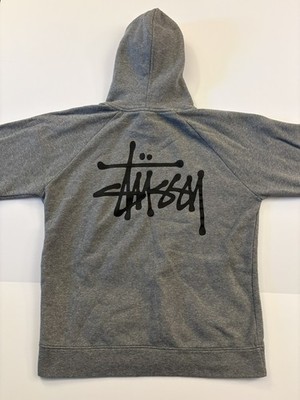 Stussy Logo Hoodie Grey XL