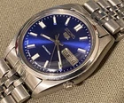Vintage Seiko 5 Automatic Blue Dial Japan Made Men's Watch 7009-8210 (Serviced)