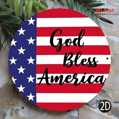 Aluminum Round Sign Decorative Best Wishes American Theme 8 Inch Funny